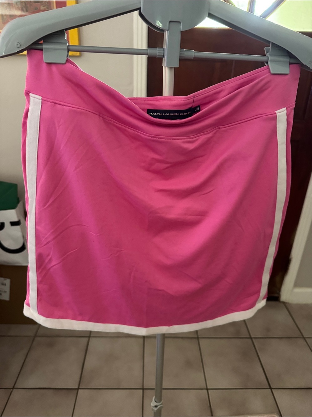 Ralph Lauren Golf Pink Athletic Skirt with White Trim